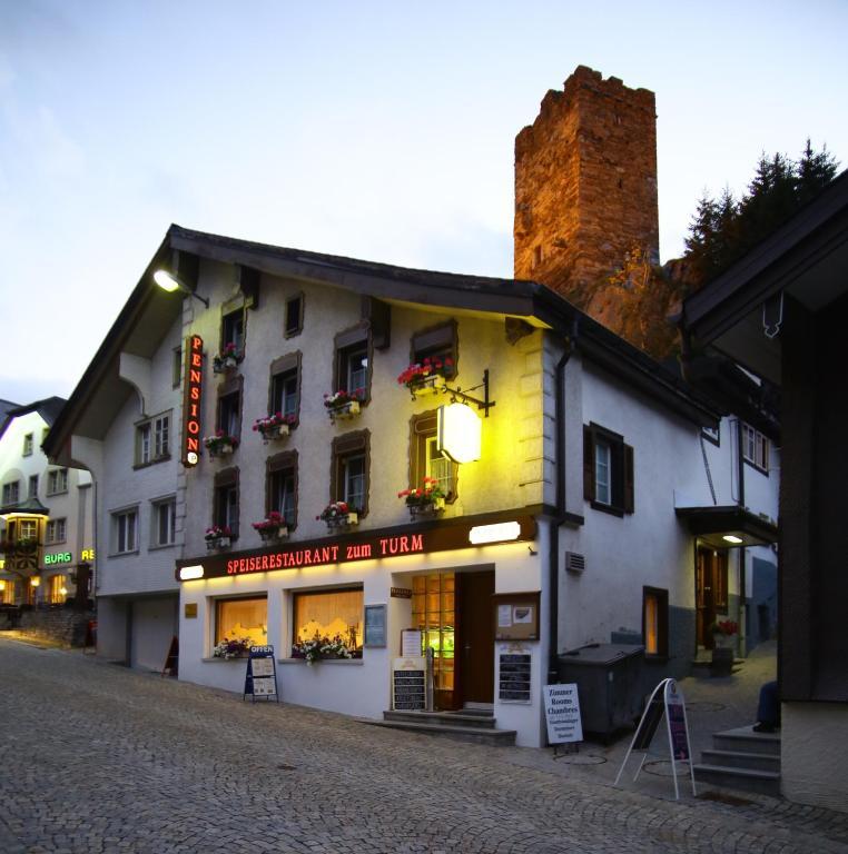 Gasthaus Pension Zum Turm Hospental Luaran gambar